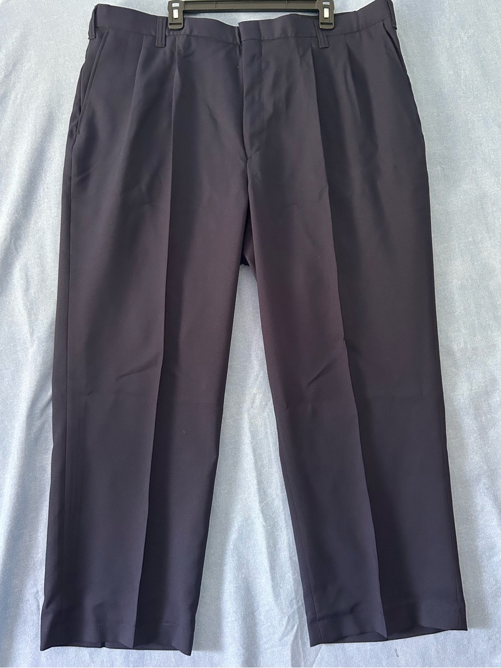 Men's Flying cross uniform Pants -Navy Blue Classic Pleated Trousers 44x30